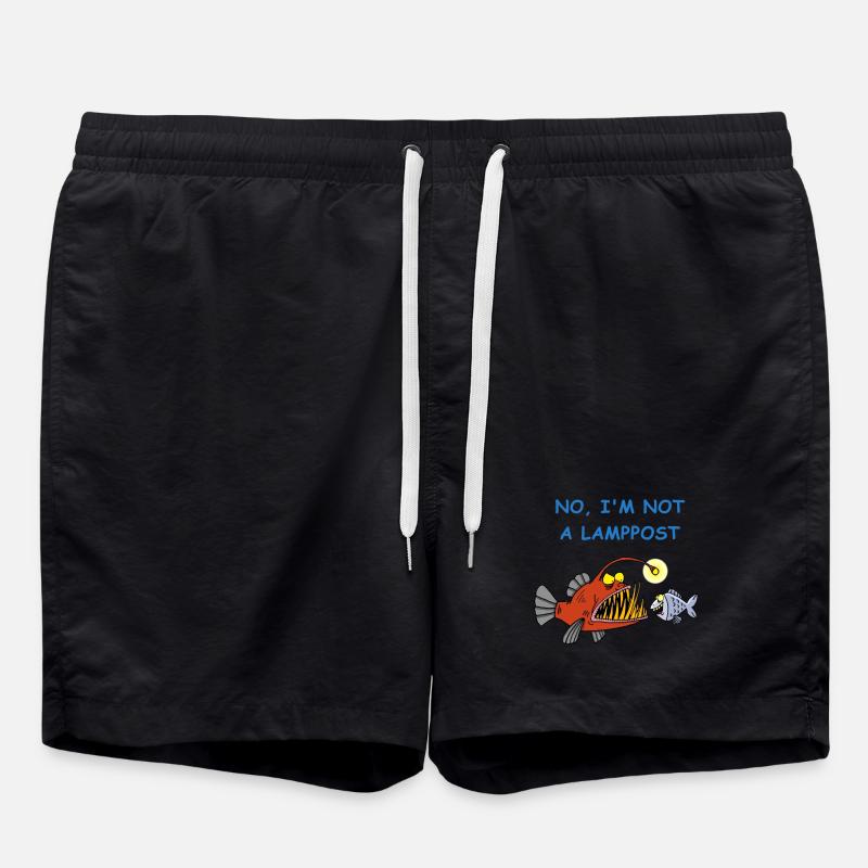 Abyssal Fish - Swim Trunks - black
