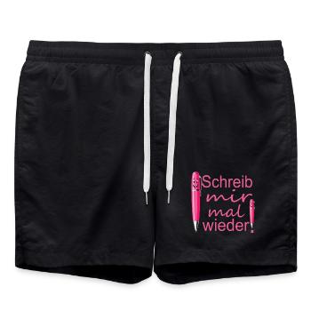 Correspondance - Short de bain - noir - Devant - AI Model Male 185 light (185cm)