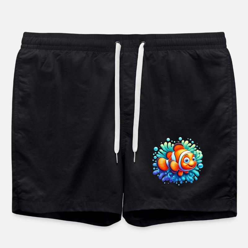 Clownfish - Swim Trunks - black