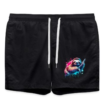 Paresse - Short de bain - noir - Devant - AI Model Male 185 light (185cm)