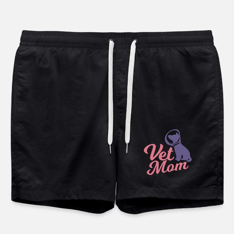 Veterinär Mutter - Badeshorts - Schwarz