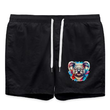 Koala - Short de bain - noir - Devant - AI Model Male 185 light (185cm)