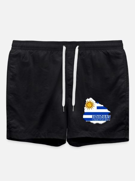 Bandiera dell'Uruguay, orgoglio uruguaiano - Costume a pantaloncino - nero