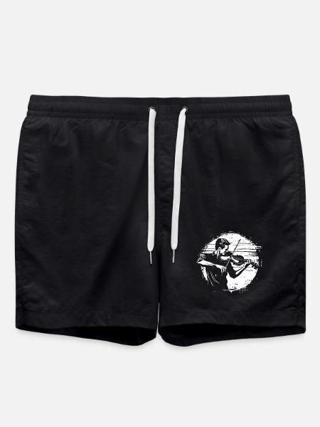 Violinist Sketch - Swim Trunks - black