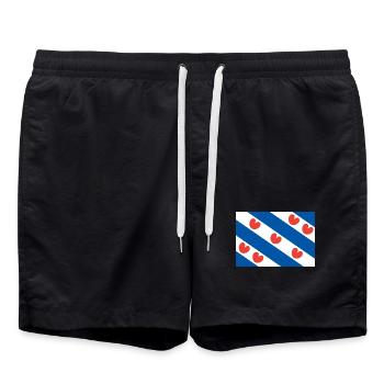 Frisian flag - Swim Trunks - black - Front - AI Model Male 185 light (185cm)