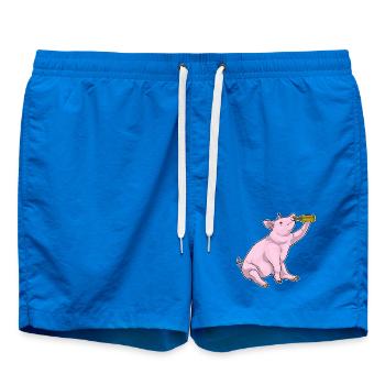 Bouteille de bière de porc - Short de bain - cobalt blue - Devant