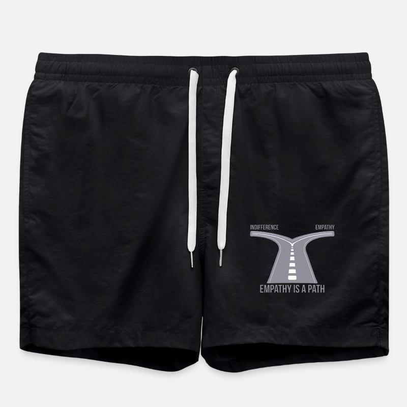 Empathy is a Path - Swim Trunks - black