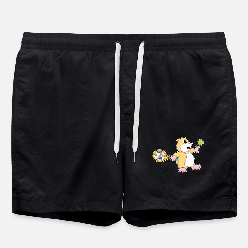 Hamster TennisTennis Rackets - Swim Trunks - black