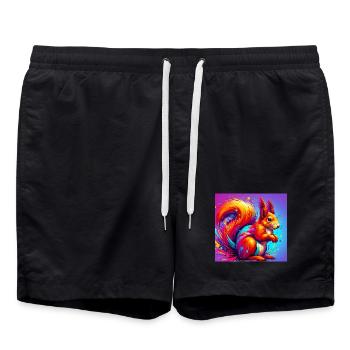 écureuil - Short de bain - noir - Devant - AI Model Male 185 light (185cm)