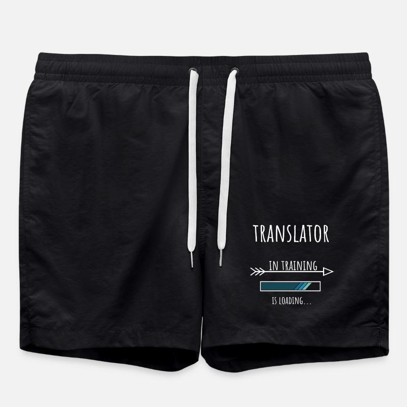 Translator Geschenk Beruf Ausbildung - Badeshorts - Schwarz
