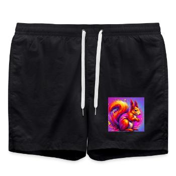 squirrel - Swim Trunks - black - Front - AI Model Male 185 light (185cm)