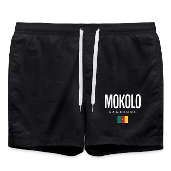 Mokolo Kamerun Kameruner - Badeshorts - Schwarz - Vorne - AI Model Male 185 light (185cm)