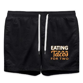 Graphique de tacos vibrant pour les gourmands - Short de bain - noir - Devant - AI Model Male 185 light (185cm)