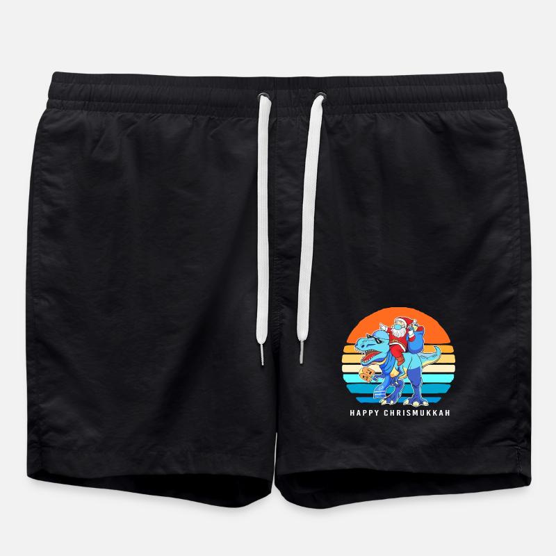 Hanoukka Hanoukka Hanoukka Noël - Short de bain - noir