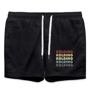 Kolding - Denmark - Dänemark - Skandinavien - Badeshorts - Schwarz - Vorne - AI Model Male 185 light (185cm)