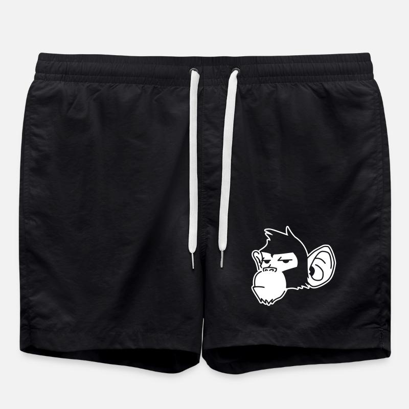 Urban Affe – Streetart Graffiti Prima - Short de bain - noir