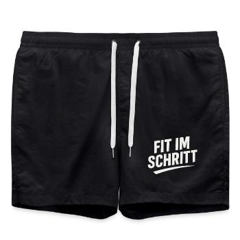 FUELED BY PROTEIN AND RAGE  - Badeshorts - Schwarz - Vorne - AI Model Male 185 light (185cm)