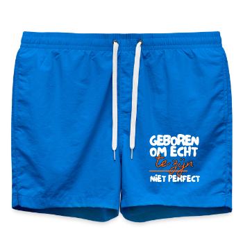 Geboren, um echt zu sein – nicht perfekt - Badeshorts - Cobalt blue - Vorne