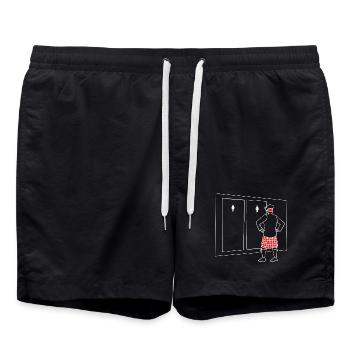 Kilt Scotland Scotland Jupe Tartan - Short de bain - noir - Devant - AI Model Male 185 light (185cm)