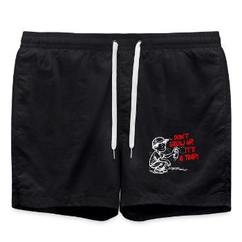 C’est un tour de passe-passe - Short de bain - noir - Devant - AI Model Male 185 light (185cm)
