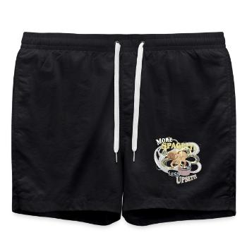 Cap(p)y spaghetti less upsetti - Swim Trunks - black - Front - AI Model Male 185 light (185cm)