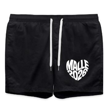 Malle 2026 - Swim Trunks - black - Front - AI Model Male 185 light (185cm)