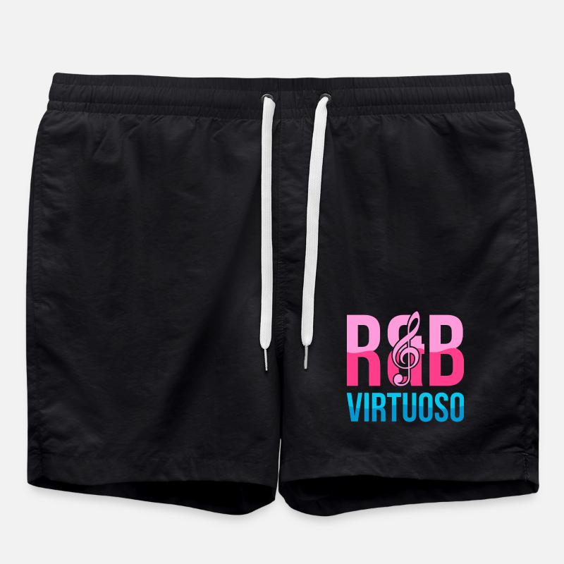 RnB Music Virtuoso E2 Pink Candy - Swim Trunks - black