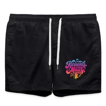 Carnival Mouse Carnival Mouse Carnival Party Costume - Swim Trunks - black - Front - AI Model Male 185 light (185cm)