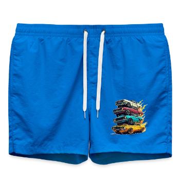 Just A Boy Who Loves Cars Kleinkind-Grafik - Badeshorts - Cobalt blue - Vorne