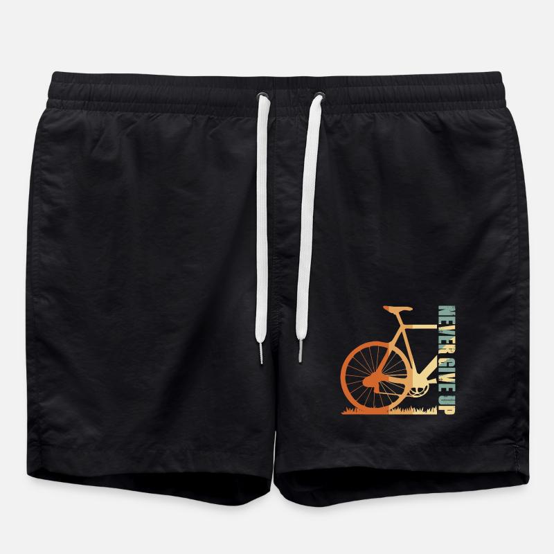 Fahrrad-Silhouette Gradient-Design - Badeshorts - Schwarz