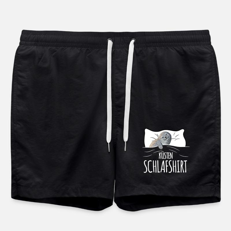 Chemise de nuit côtière - Short de bain - noir