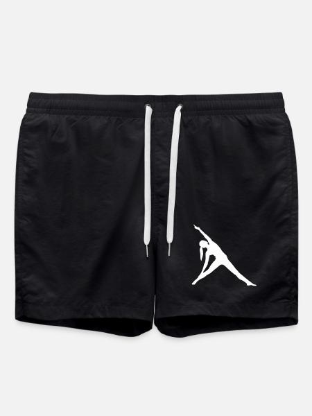 Danseur de silhouette étirée - Short de bain - noir