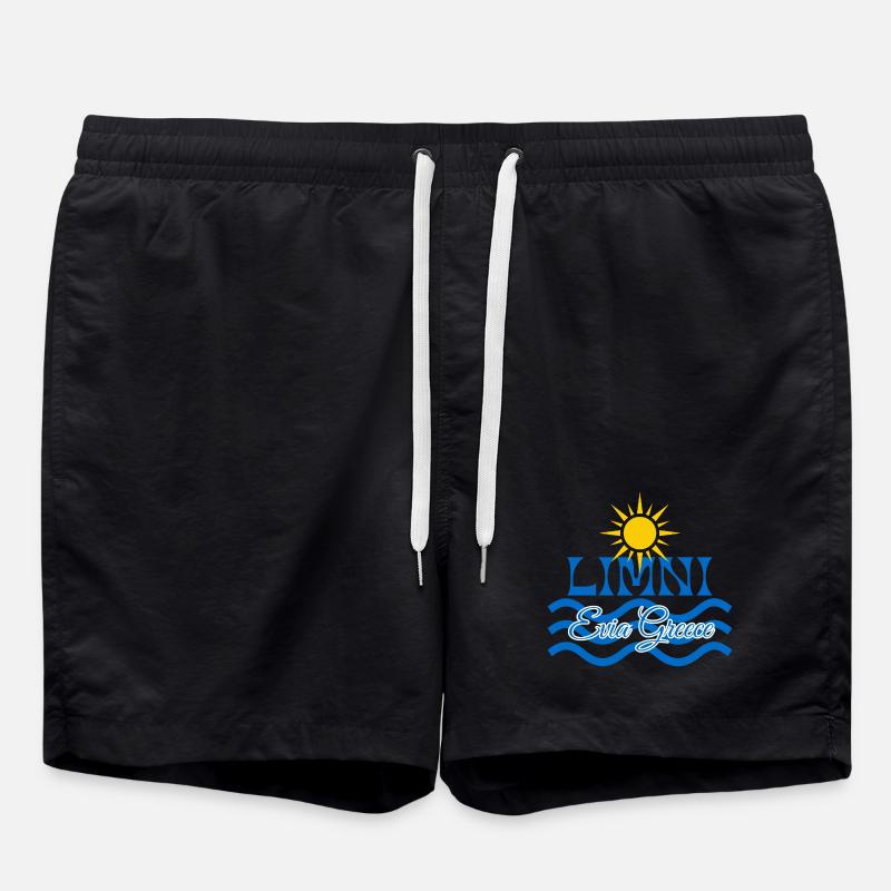Limni Evia Sun Waves - Swim Trunks - black