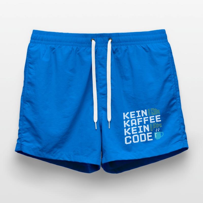 No Coffee No Code Programmeur Informaticien Short de bain