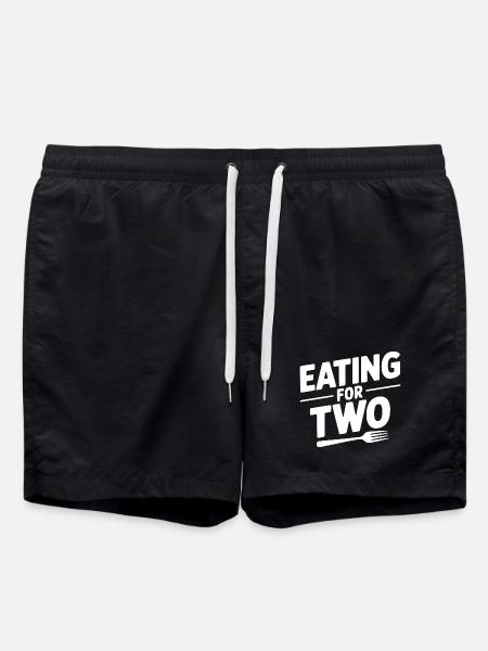 Eating for Two - Swim Trunks - black