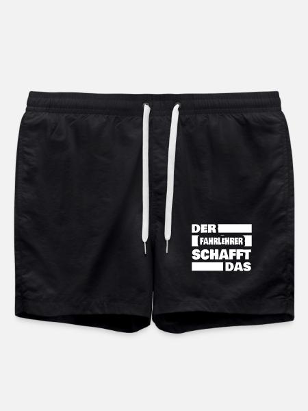 Beruf Fahrlehrer - Badeshorts - Schwarz