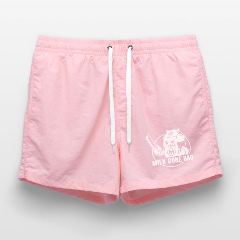 Milch geht böse: bedrohliche Kartonfigur Badeshorts