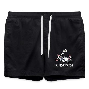 Hundemüde Boston Terrier Boston terrier besitzer  - Badeshorts - Schwarz - Vorne - AI Model Male 185 light (185cm)