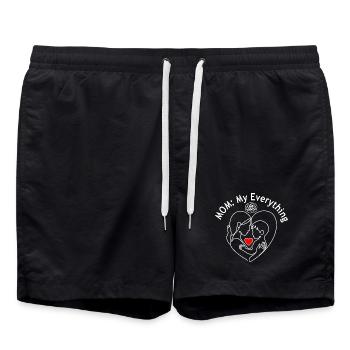 Mon Tout : L’amour de maman - Short de bain - noir - Devant - AI Model Male 185 light (185cm)
