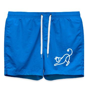 Minimalistische Katze - Badeshorts - Cobalt blue - Vorne