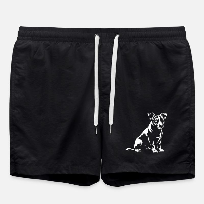 Jack Russell Terrier "Black Edition" - Swim Trunks - black