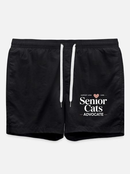 Senior Cats Advocate Tee - Swim Trunks - black