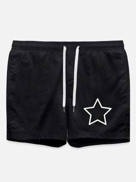 stern- - Badeshorts - Schwarz