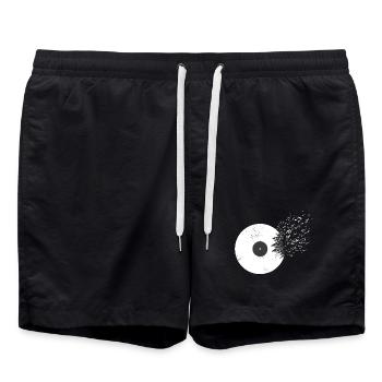 Vinyle - Short de bain - noir - Devant - AI Model Male 185 light (185cm)