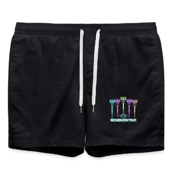 Rechenzentrum Cyber Neon - Badeshorts - Schwarz - Vorne - AI Model Male 185 light (185cm)