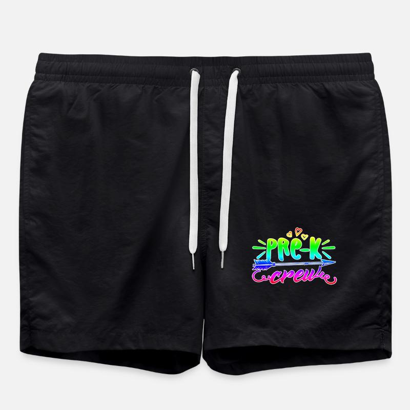 Pre k Teacher Crew - Swim Trunks - black