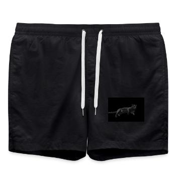 Black Cat Cat Black Cats Gift - Swim Trunks - black - Front - AI Model Male 185 light (185cm)
