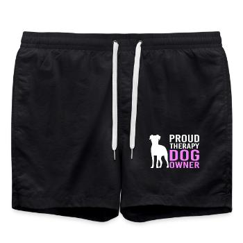 Thérapeute Thérapie canine Thérapie canine Dresseur de chiens - Short de bain - noir - Devant - AI Model Male 185 light (185cm)