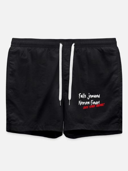 Falls jemand Nerven findet das sind meine - Badeshorts - Schwarz