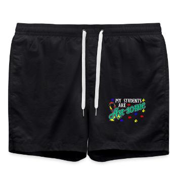 Autism Teacher My Awesome Autism Students - Swim Trunks - black - Front - AI Model Male 185 light (185cm)